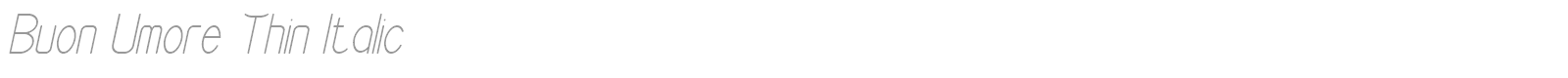 Buon Umore font preview